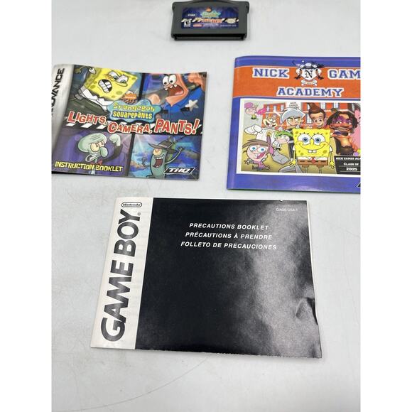 SpongeBob Squarepants: Lights, Camera, Pants! GBA Complete CIB Great Condition! - Picture 8 of 15